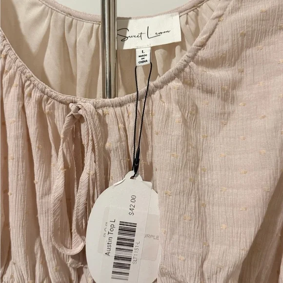 Sweet‎ Lemon Top – Size L (NWT) - Picture 6 of 9